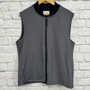 Con.Struct Men's Full-Zip Vest Micro-Print Silvadur Technology Size M Layering